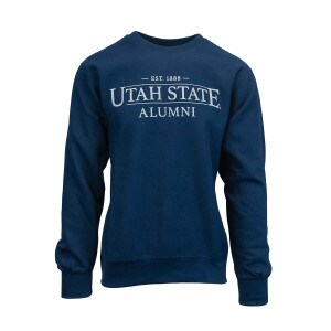 utah state university alumni crew sweatshirt navy